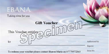 Gift Voucher Specimen